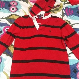 A polo long sleeve shirt